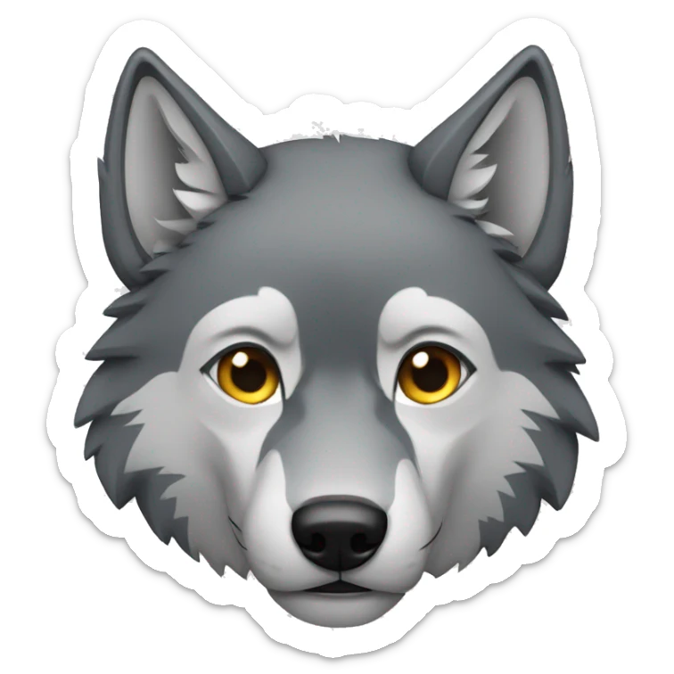 wolf sticker