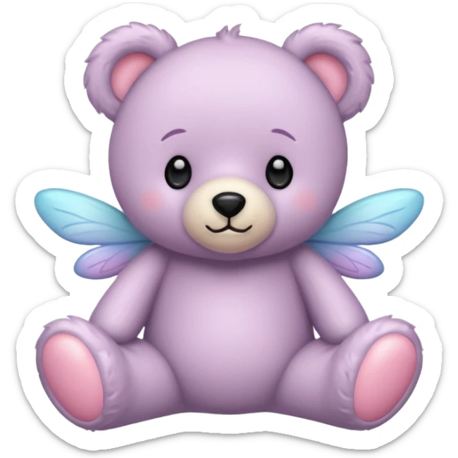 Fairy teddy sticker
