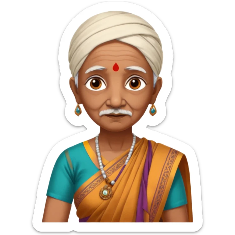Gandhiburhi female 74 yrs old Indian revolutionary Matangini hazra sticker