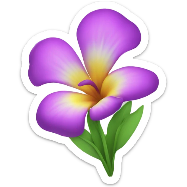 Flower sticker
