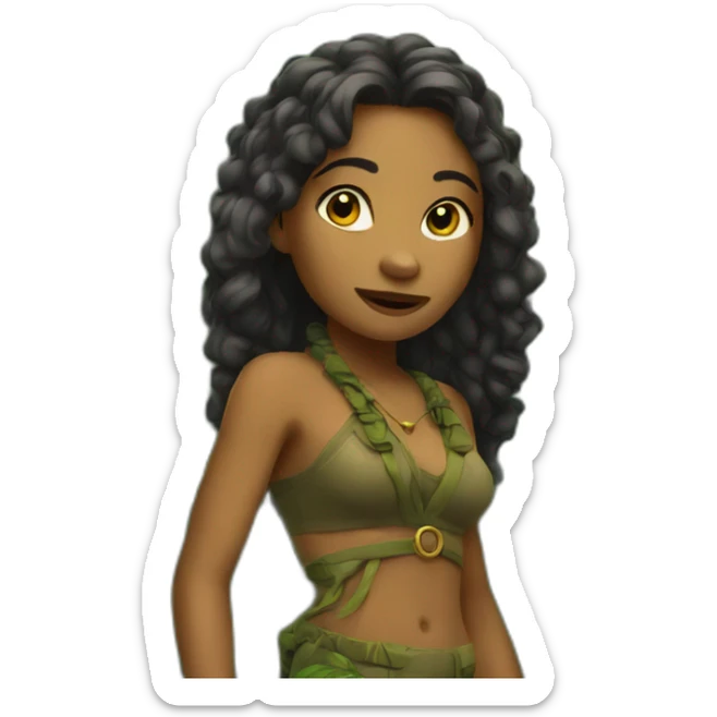 jungle girl sticker