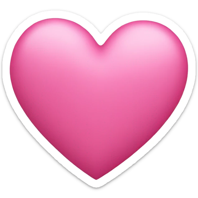 pink heart sticker