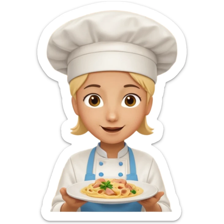 Bestie emoji were I kidnap but before that I make good carbonara in my besties kitchen sticker