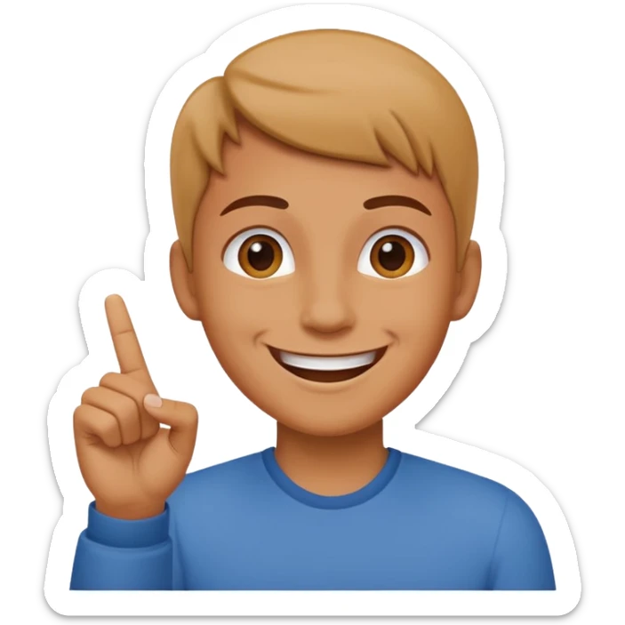 In the fourth image in the right hand of person there should be only the index finger upward sticker