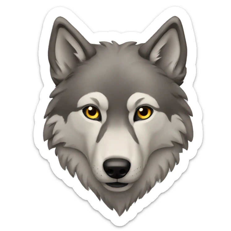 Wolf sticker