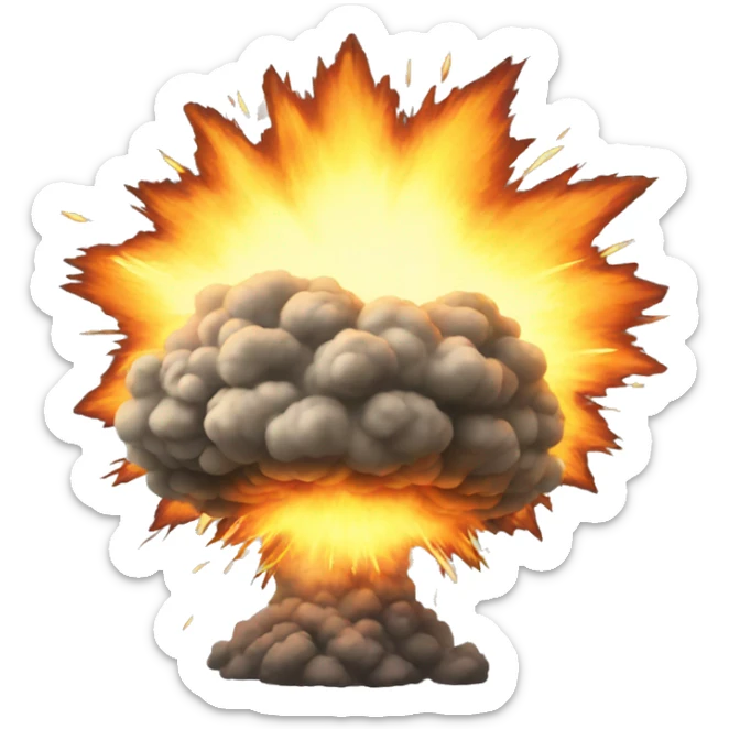 explosion sticker