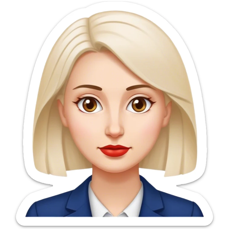 patriot polish european woman simple patriot politician modern sticker