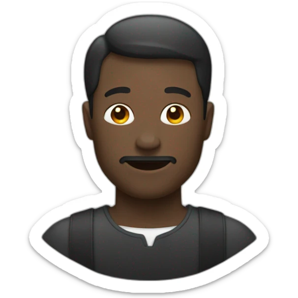 Un homme noir qui serre la main d'un homme blanc sticker