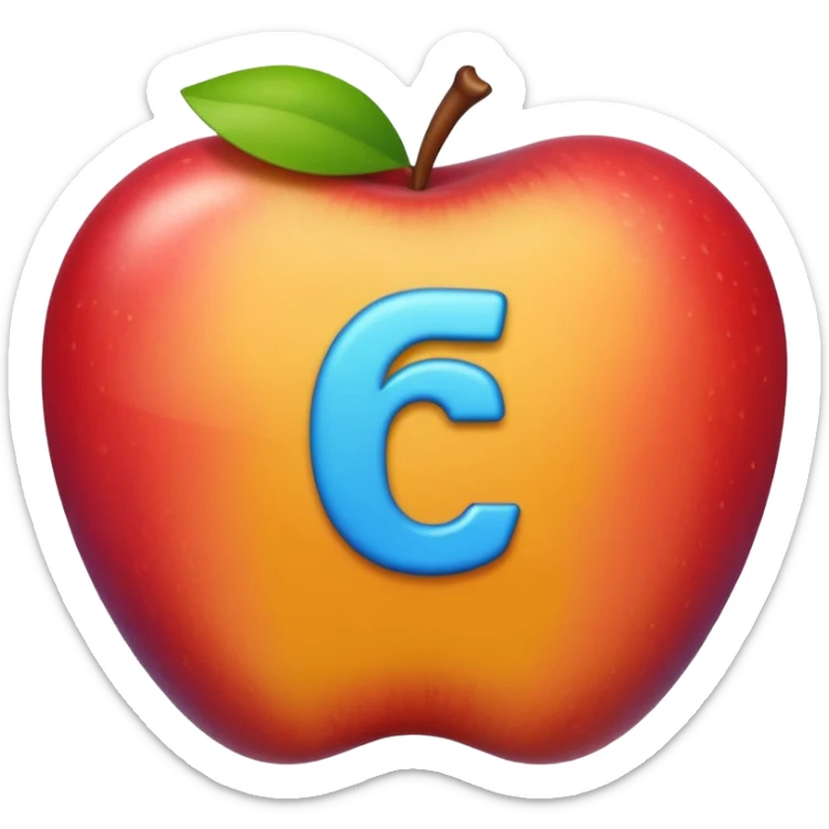 number 62 bold colorful emoji style similar to Apple emoji sticker