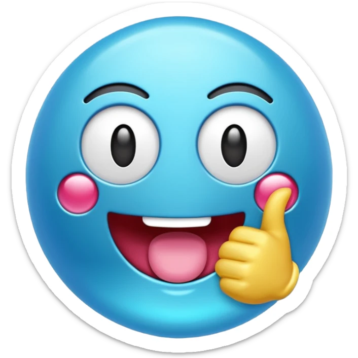 Crea un emoji de la verificación de tik tok con el bien  sticker