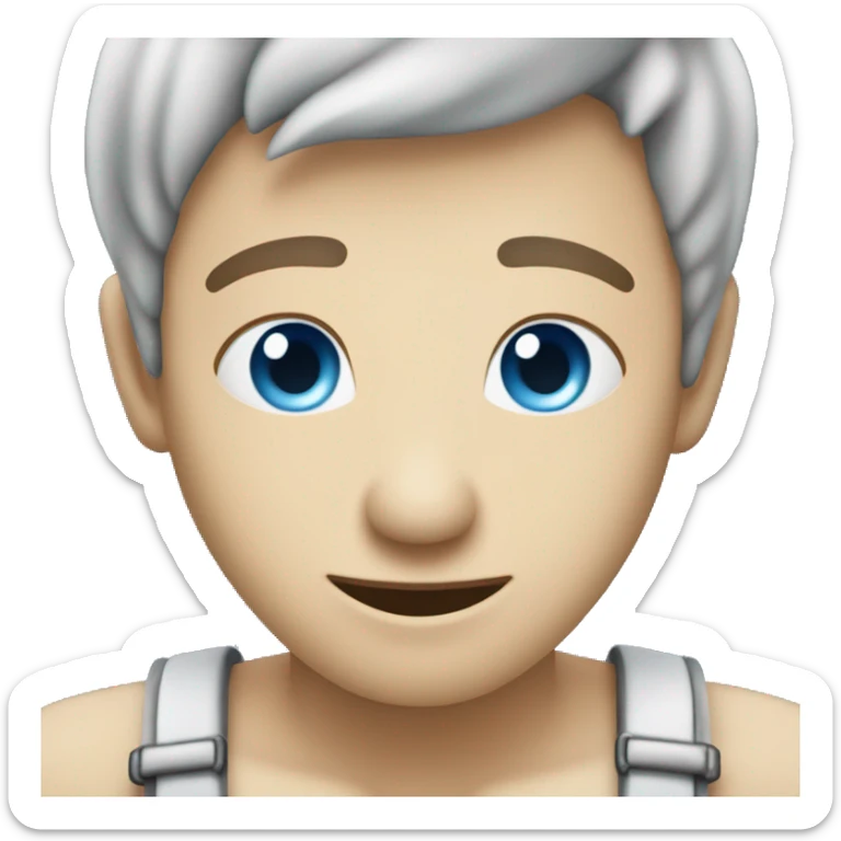 Crea un emoji que sea de color azul con blanco con su dedo pulgar y que diga INO como texto en cualquier parte del emoji sticker