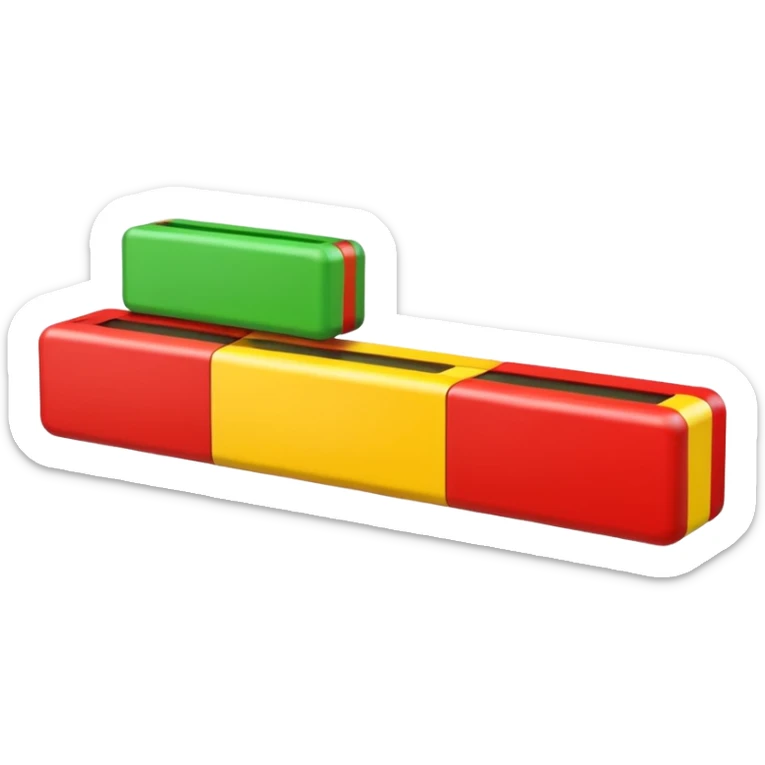 Life Bar Variants (Red = near death, yellow = ok, green = full health) sticker