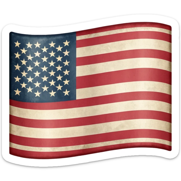 The United States flag with a swastika symbol replacing the stars sticker