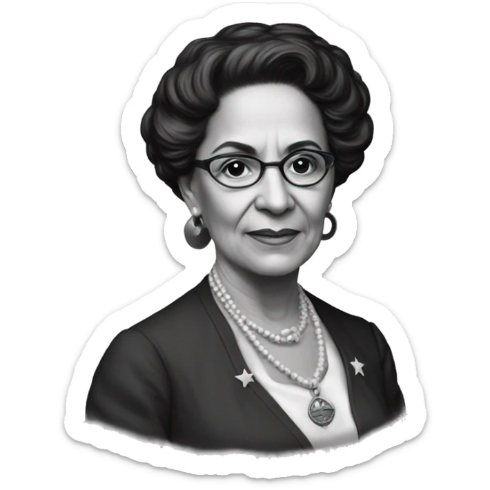 Julia Constancia de Burgos García was a Puerto Rican poet. As an advocate of Puerto Rican independence, she served as Secretary General of the Daughters of Freedom, the women's branch of the Puerto Rican Nationalist Party. burgundy  sticker