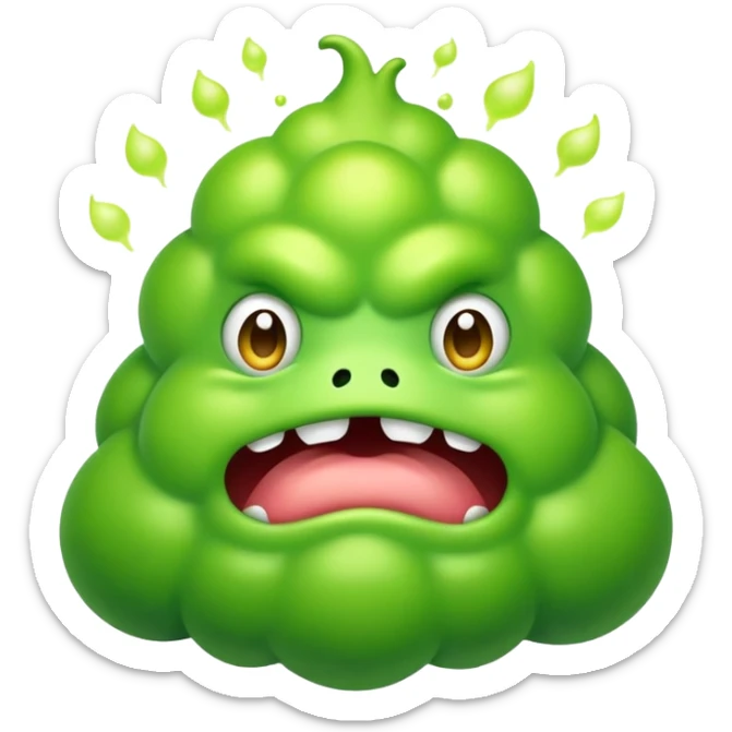 Fart monster sticker