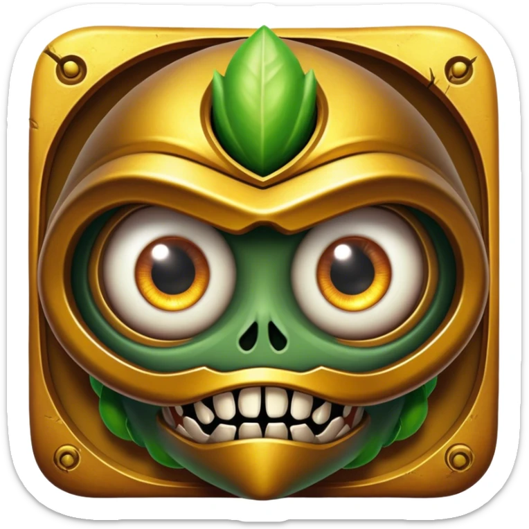 3D, cinematic ultra detailed 32k HD Doom srhoom in pvz 1, brought to life with stunning visual details, each lash, eye, and hair is shown in stunning detail, rich textures, visually rich, so lifelike that it feels like it could leap off the page at any moment sticker