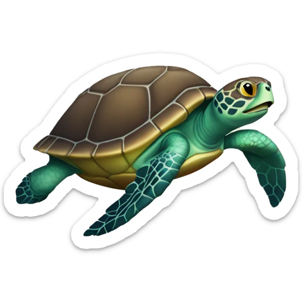 Sea turtle sticker
