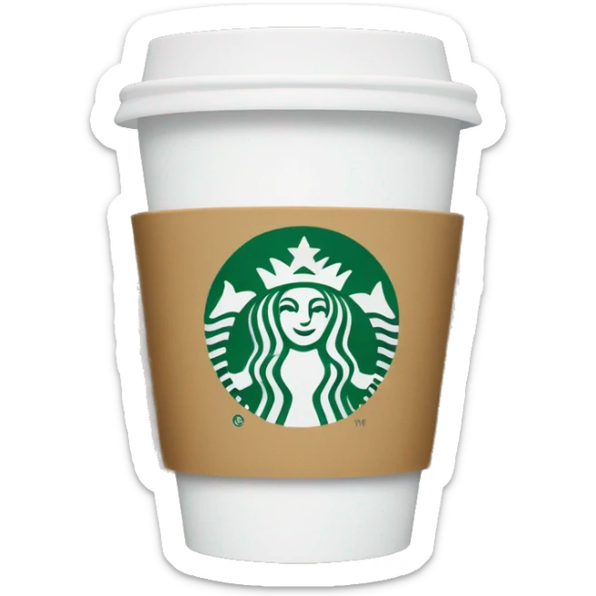 Starbucks cup sticker