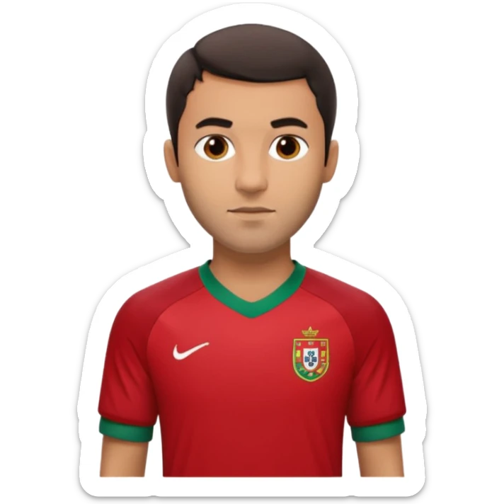 Nuno Mendes, Portuguese footballer, with Portugal jersey sticker