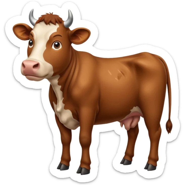 i want to emojie for my app i have page of breed gallery for cattle and buffalo so make emojie for this sticker