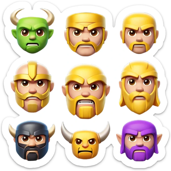 Clash of Clans aesthetic: Cinematic Playful Xbox Game Disc Portrait Emoji, rendered in a 3D vector-style similar to standard emojis with minimal shading and bold, simplified shapes. A compact, distinct form with signature details, softly glowing with a modern gaming energy charm. Simplified yet unmistakably iconic, highly detailed and consistent, glowing with a soft radiance and high shine. Stylized with a touch of next-gen innovation and a soft glowing outline, capturing the essence of a beloved gaming relic with a friendly, playful manner! sticker