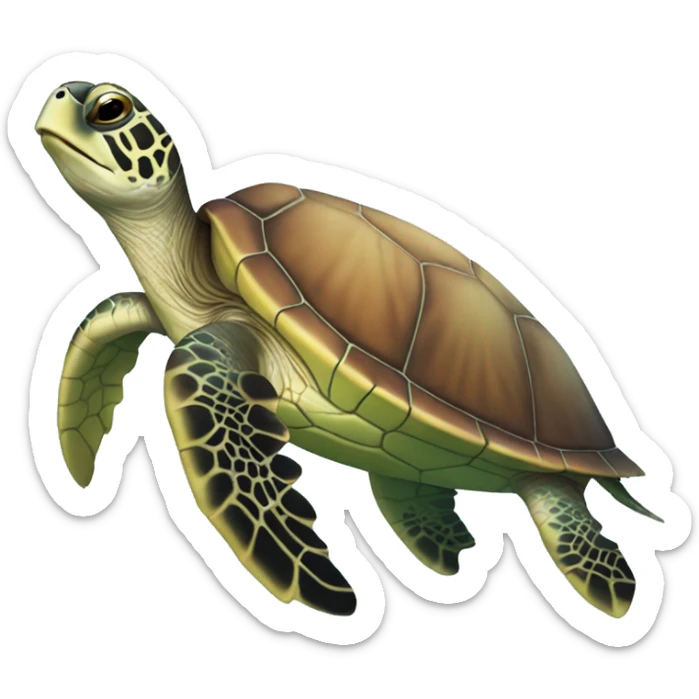 Sea turtle sticker