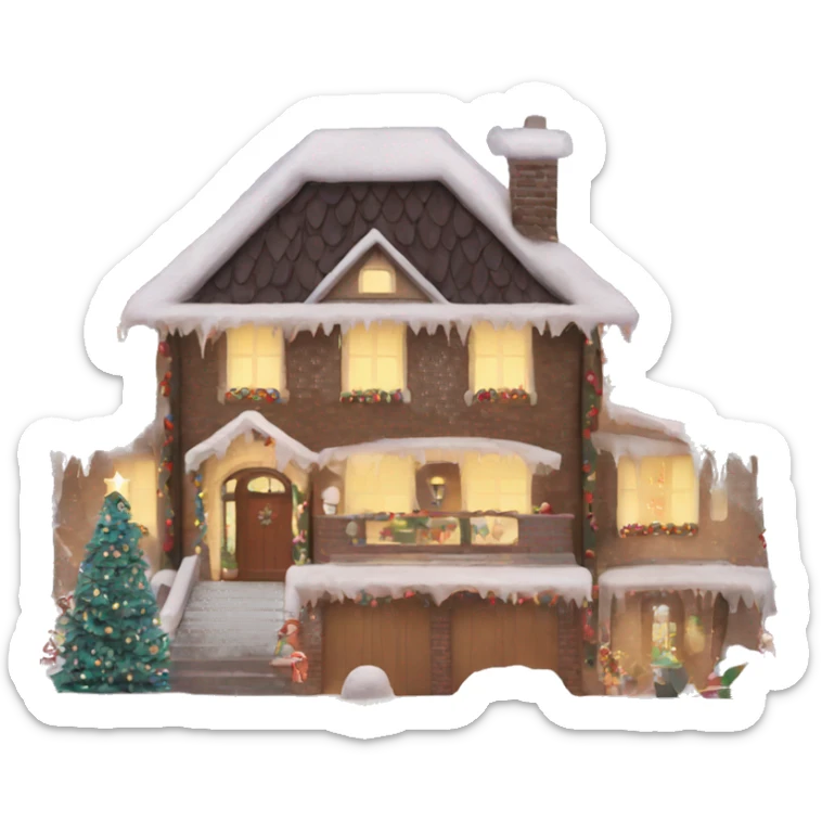 Christmas House  sticker