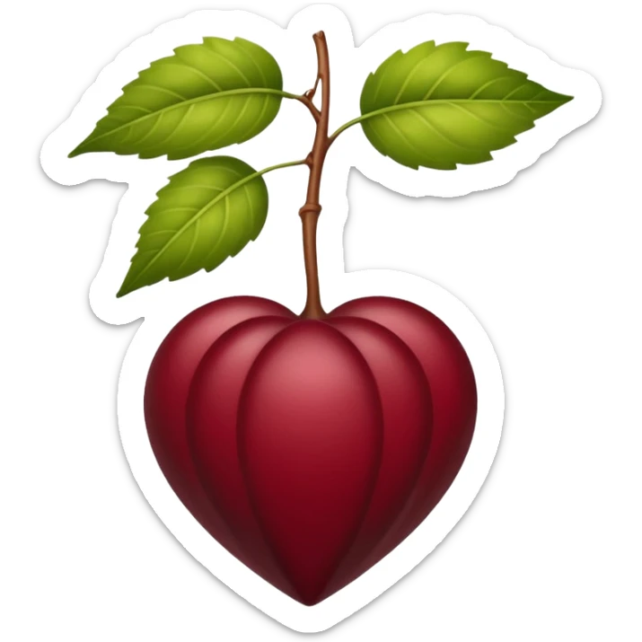 HAZ UNA lista de objetivos en color vinotinto/rojo carmesí brillante, con hojas blancas sticker