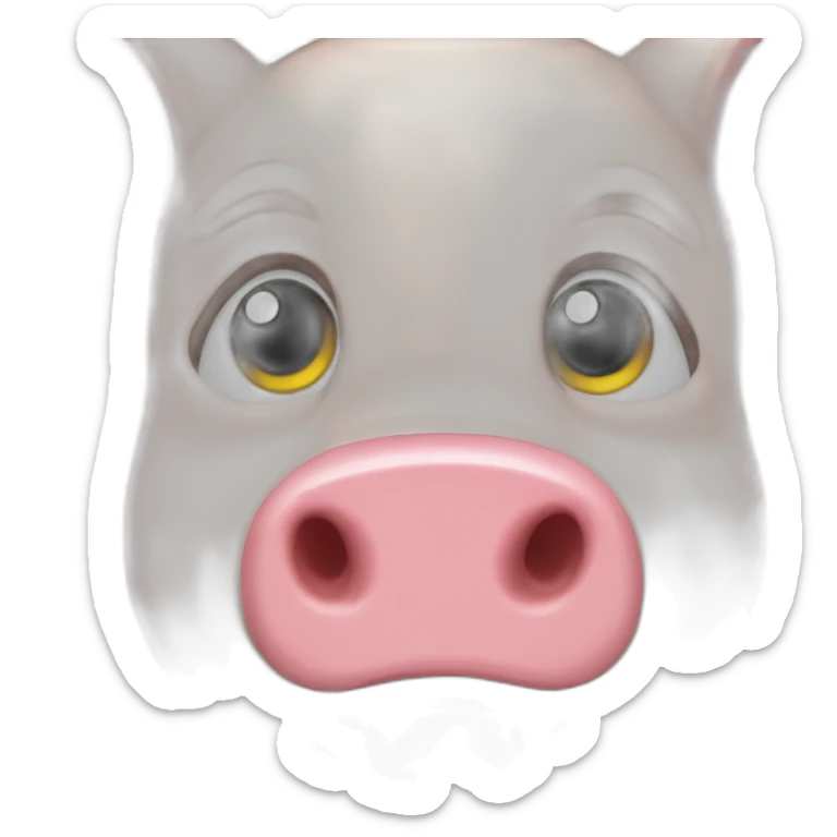 The little pig from three brothers who build a wood house sticker