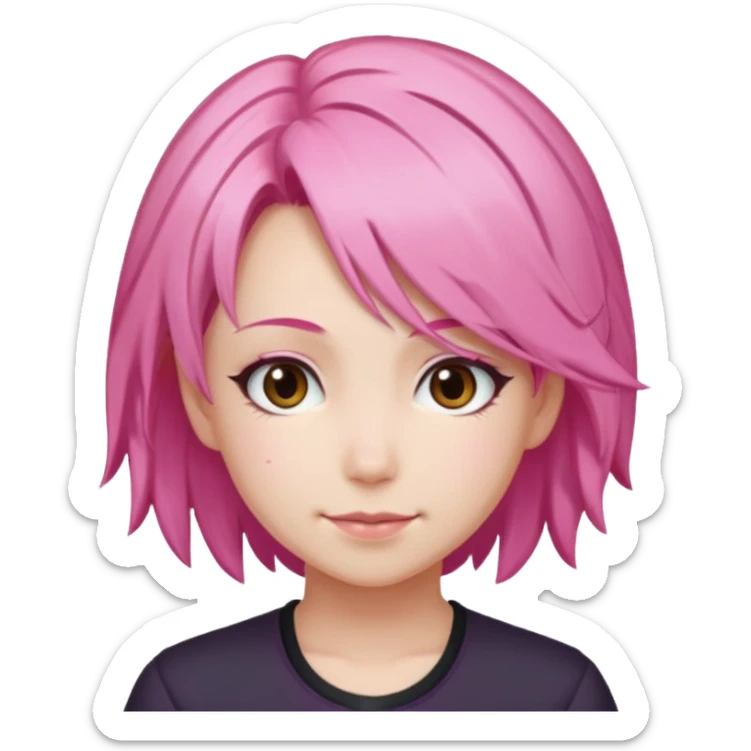 Mitsuri Kanroji, ultra détaillé, sourire narquois, mitsuri Kanroji hairstyle  sticker