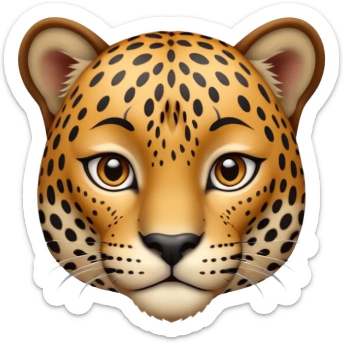 A high-resolution photo-realistic digital illustration of a baby jaguar, chest upward A high-resolution, photo-realistic digital illustration of a majestic young jaguar sticker