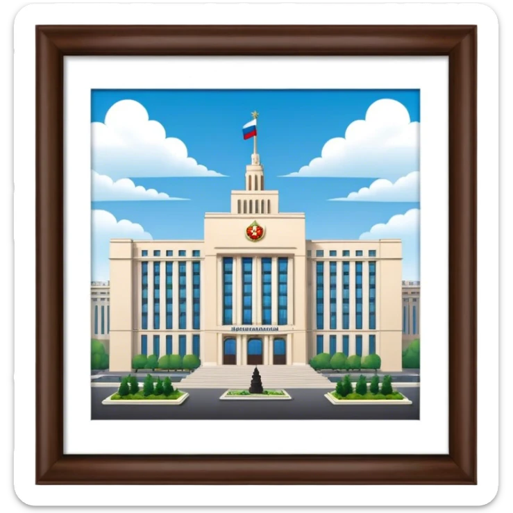 Ministry of Foreign Affairs of Russia headquarter sticker