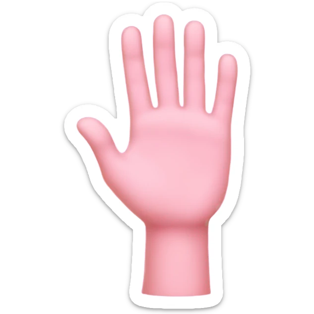 Pink Hand sticker