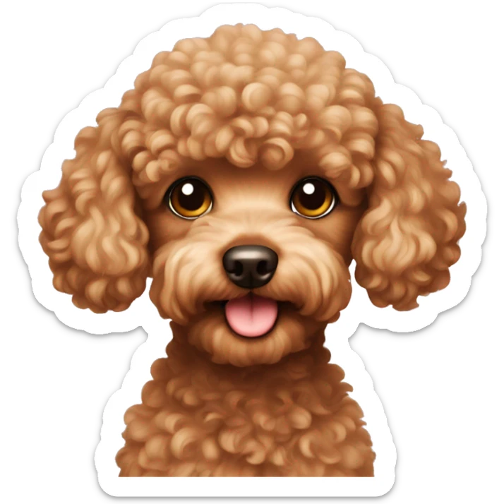toy poodle sticker