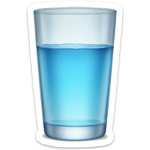 glass of water sticker