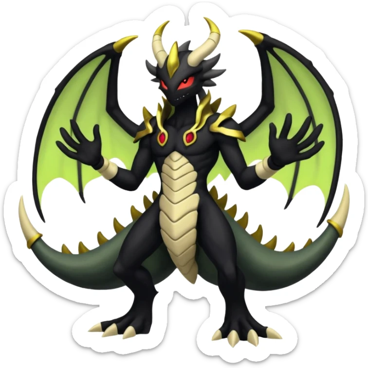 Zygarde-Giratina-Darkrai-fusion, full body sticker