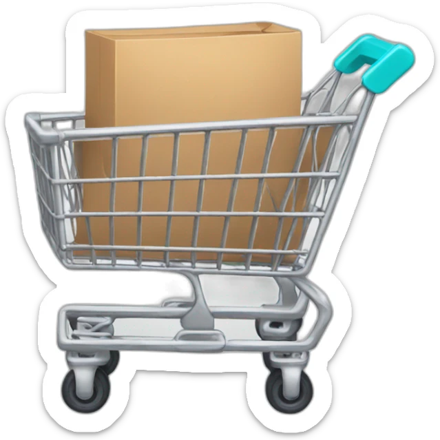 shopping cart sticker
