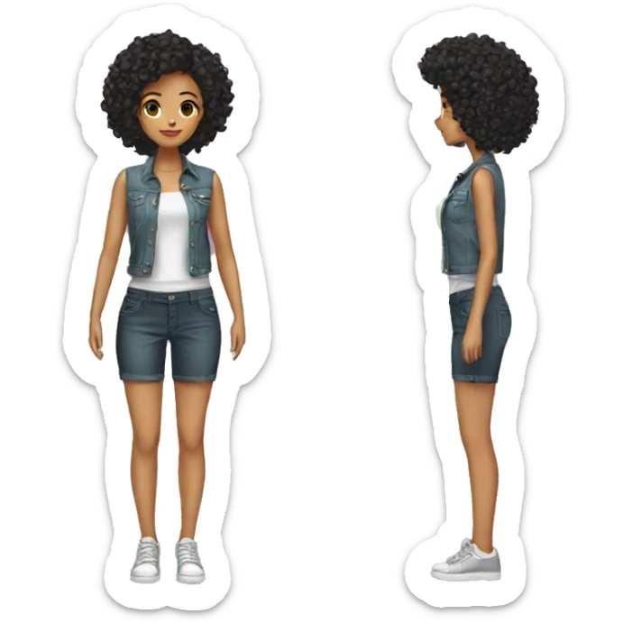 clothes for woman stylish sticker