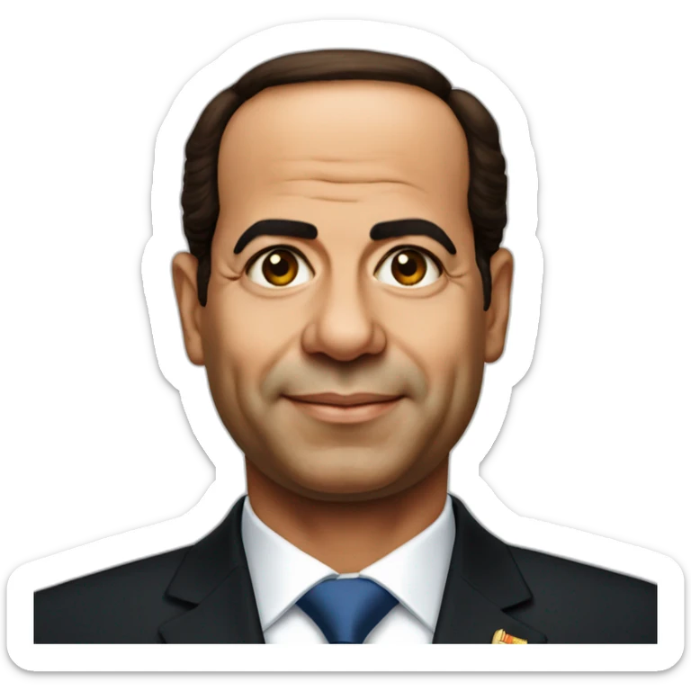 Abdel Fattah El-Sisi President of Egypt sticker