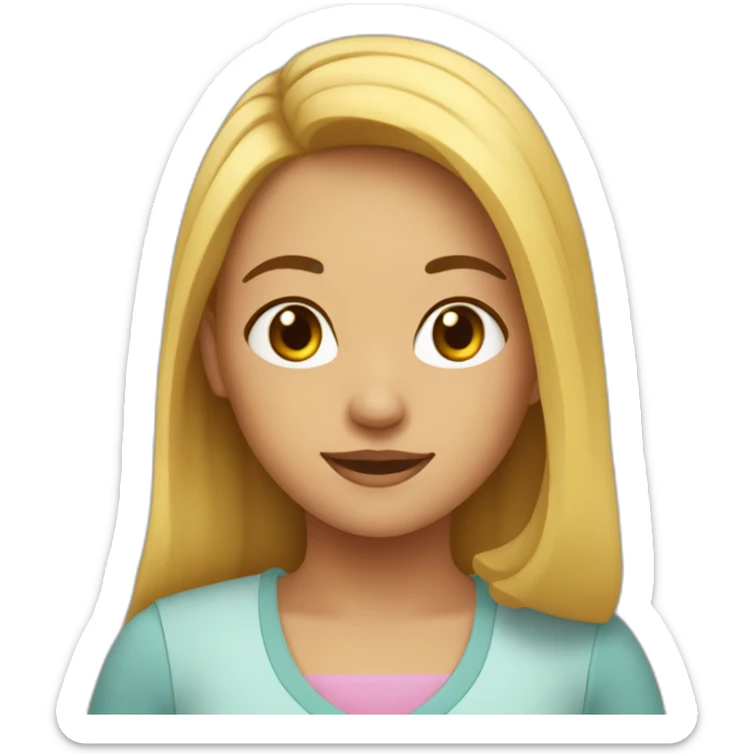 Une fille qui fait le grand écart sticker