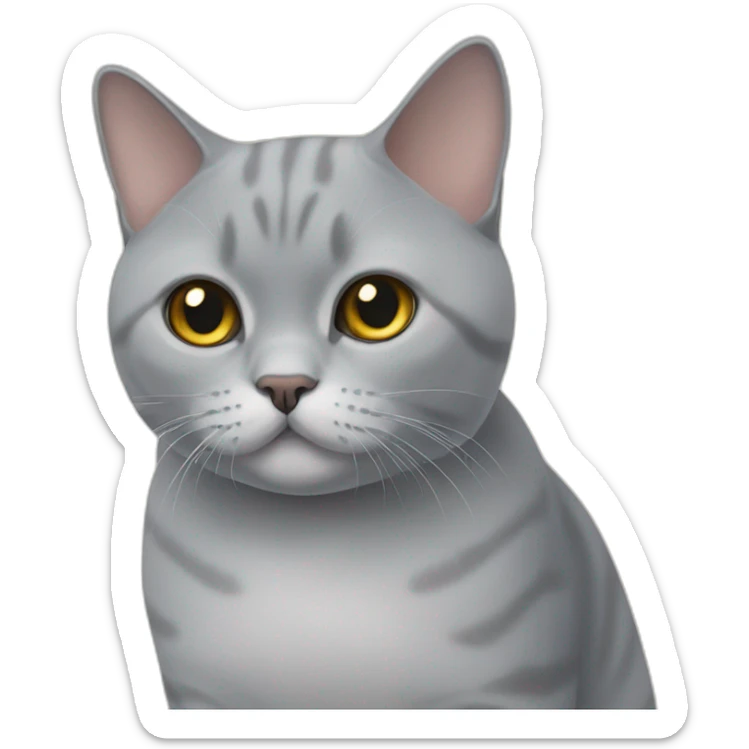 British shorthair cat sticker