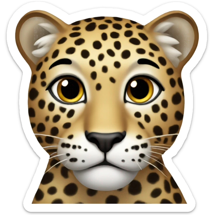 Leopard sticker