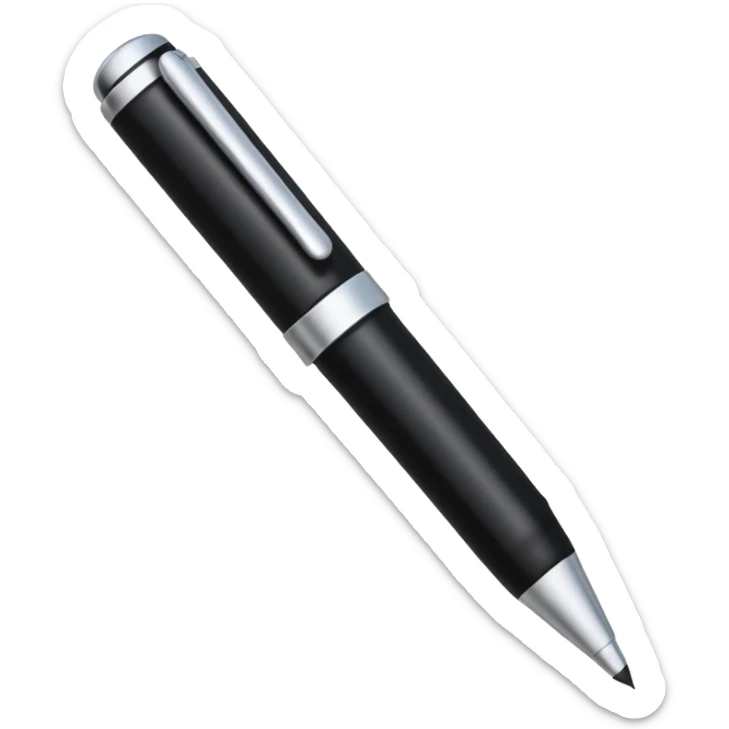 Emoji iOS d’une signature manuscrite : un petit gribouillage fluide au trait fin, style signature rapide au stylo. sticker