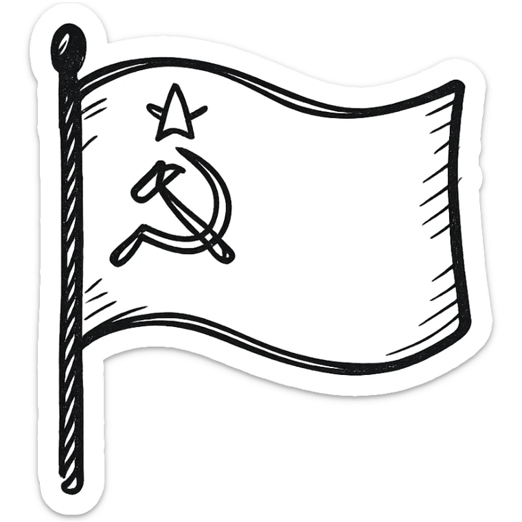 Soviet Union flag sticker