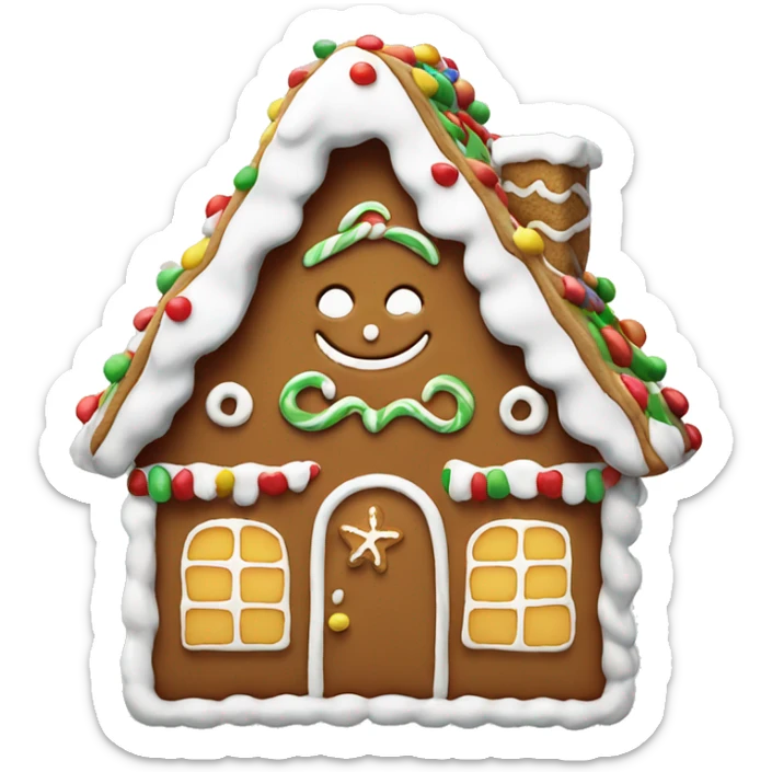 gingerbread house sticker