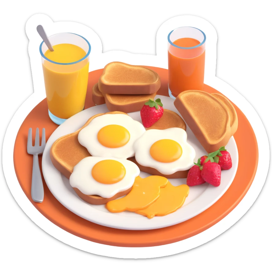 breakfast sticker
