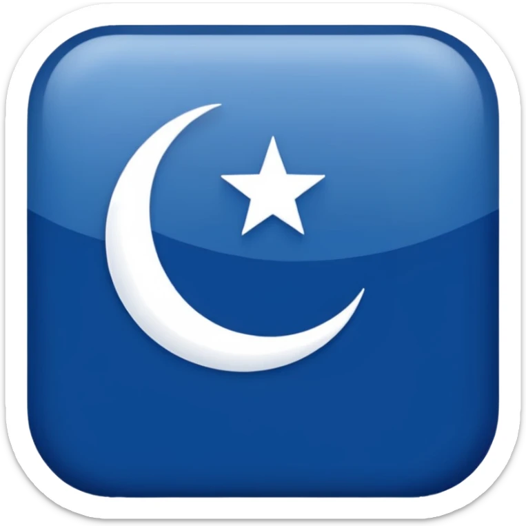 🇹🇷Let it be like this flag, but let the red areas be blue and the white areas remain white. sticker