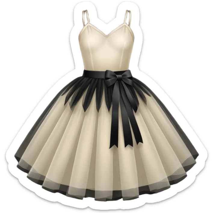 cinematic-realistic-black-tutu,-layers-of-fine,-soft-tulle-forming-a-voluminous-and-airy-skirt,-delicate-folds-catching-the-light,-slightly-frayed-edges-adding-authenticity,-glowing-softly-with-a-warm-and-ethereal-elegance sticker