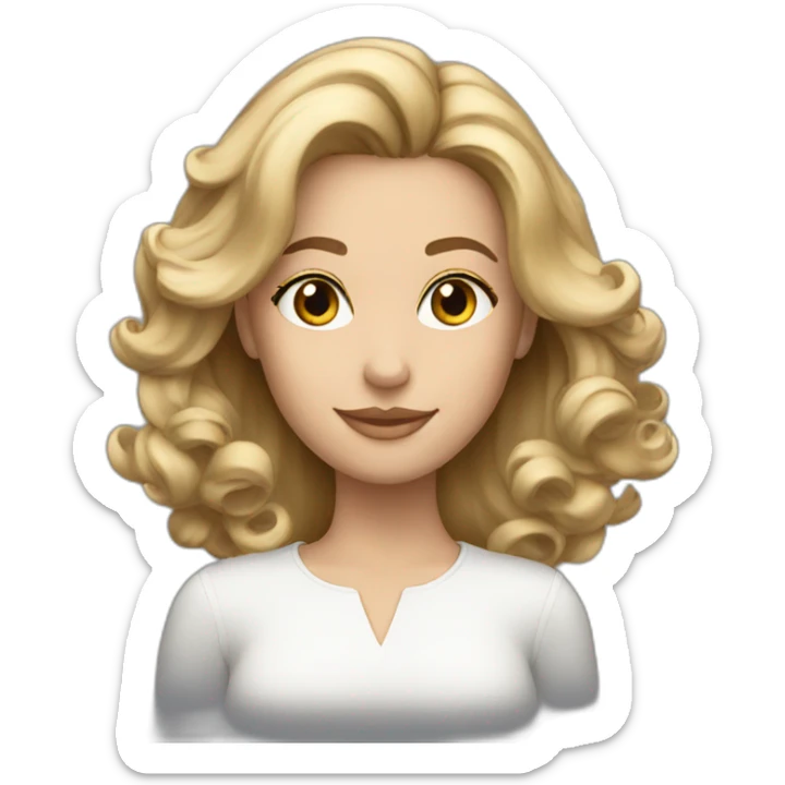 diana dark blonde sticker