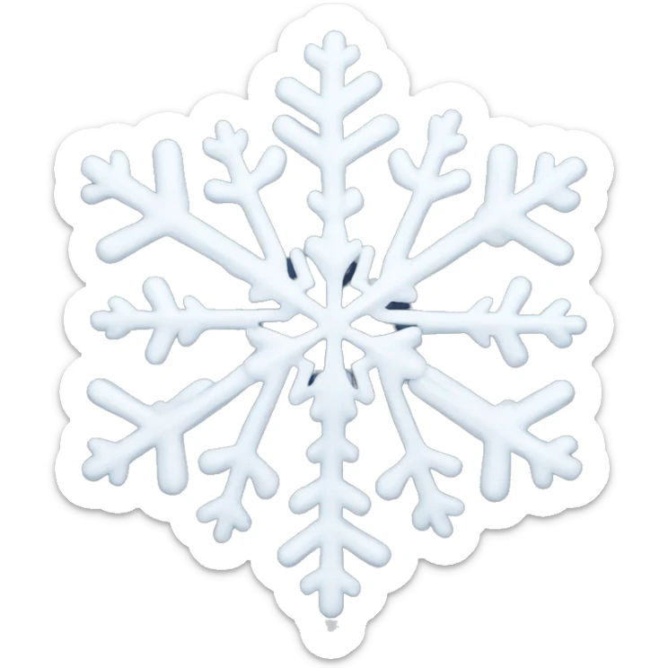 snowflake sticker